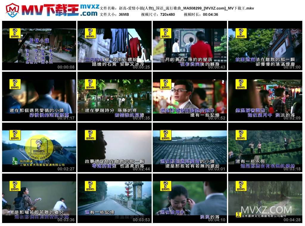 赵真-爱情小镇(人物)_国语_流行歌曲_MA508299